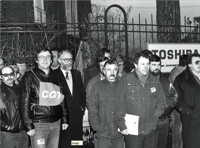 Rassemblement des salaris de la cellophane en 1988