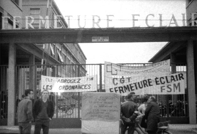 Entre de l'usine en mai 68