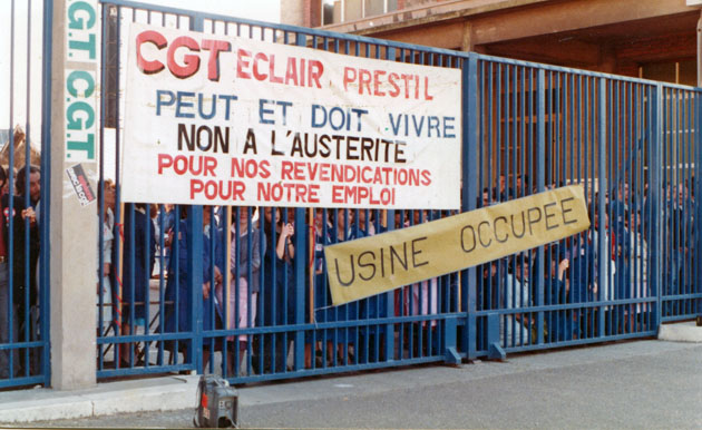 Entre de l'Usine Eclair Prestil en 1982